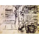 Oswaldo Goeldi, Mercado de Peixe,(c.1948)