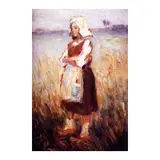 Lasar Segall, Menina Holandesa,(Década. 20, ÓLEO SOBRE CARTÃO