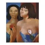 Mulata com Flores nas Mãos by Di Cavalcanti, ÓLEO SOBRE TELA, offered Apr 1998