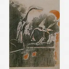 Garças by Oswaldo Goeldi, XILOGRAVURA, offered May 1997