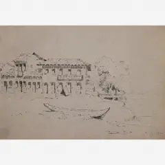 Litoral Paulista by Valle Júnior, Desenho a nanquim, offered May 1997