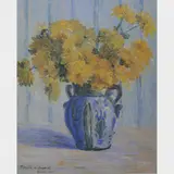 Tarsila do Amaral, Crisântemos, ÓLEO SOBRE MADEIRA