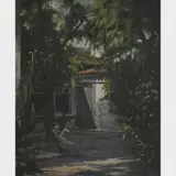 Francisco Aurélio, Moça no Quintal, ÓLEO SOBRE TELA