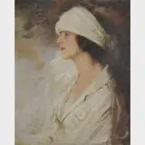 Carlos Reis, Figura Feminina, (c.1920), ÓLEO SOBRE TELA