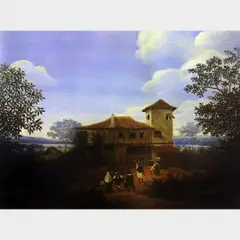 Casa de Fazenda by Frans Post, ÓLEO SOBRE MADEIRA, offered May 1997