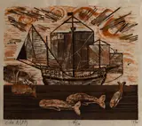 Livio Abramo, Sem Título, 1970, xilografia