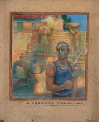 O Pedreiro Malaquias by Helios Seelinger, 1932, óleo sobre tela, offered Sep 2026