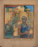 Helios Seelinger, O Pedreiro Malaquias, 1932, óleo sobre tela