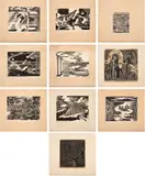 Axl Leskoschek, 10 xilogravuras, 1935, xilogravuras