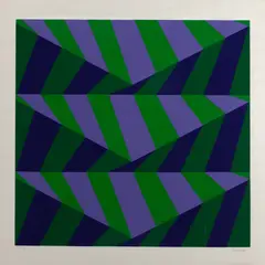 Luis Sacilotto, Sem Título, 2003, serigrafia