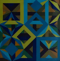 Sem Título by Antônio Maluf, 1970, guache e acrílica sobre cartão colado em madeira, offered Sep 2026