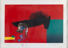 Manabu Mabe, Sem Título, 1986, serigrafia