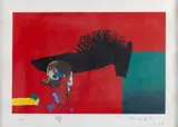 Manabu Mabe, Sem Título, 1986, serigrafia