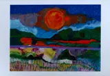 Aldemir Martins, Paisagem, 1972, acrilico sobre tela
