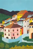 Manezinho Araújo, Sobrados de Ouro Preto, 1969, óleo sobre tela