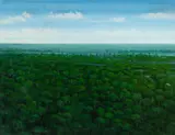 Nelson Screnci, Floresta Com Névoa, 2001, acrílica sobre tela