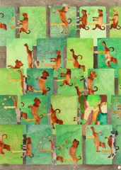 Nelson Leirner, Sem Título, 2003, técnica mista e colagem sobre papel