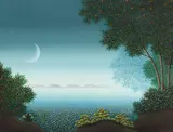 Roberto Feitosa, Noite de Luar, 1984, óleo sobre tela colado em eucatex