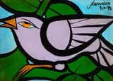 Sem Título by Sebastião Januario, 1978, acrílica sobre eucatex, offered Sep 2026