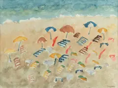 Praia de Itapoã by Thomaz Ianelli, 1994, aquarela sobre papel, offered Sep 2026