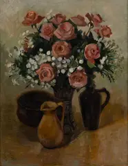 Vaso de Flores by Jorge Mori, 1952, óleo sobre tela, offered Sep 2026