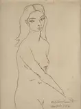 Figura Feminina by Di Cavalcanti, 1967, grafite sobre papel, offered Sep 2026