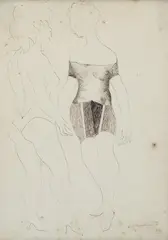 Di Cavalcanti, Sem Título, 1962, nanquim sobre papel