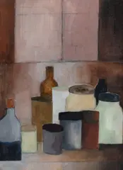 Potes e Garrafas II by Gisela Eichbaum, 1956, guache sobre papel, offered Sep 2026