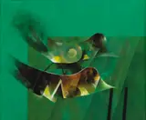 Sem Título by Bin Kondo, 1982, óleo sobre tela, offered Sep 2026