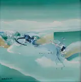 Mundo de Verde by Masumi Tsuchimoto, 1981, óleo sobre tela, offered Sep 2026