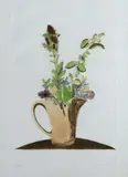 Clóvis Graciano, Vaso de Flores, 1979, gravura em metal