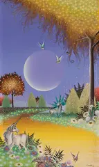 Unicórnios by Mario Campello, 1987, óleo sobre tela, offered Sep 2026