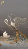 Roni Brandão, Ninho dos Pássaros Mágicos I, 1983, óleo sobre tela