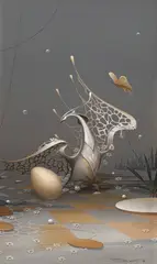 Ninho dos Pássaros Mágicos II by Roni Brandão, 1983, óleo sobre tela, offered Sep 2026