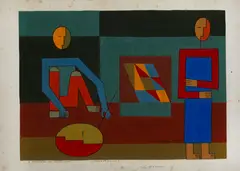 Dionísio del Santo, Variação II, 1986, guache sobre cartão