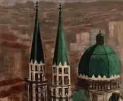Catedral Da Sé by Vittorio Gobbis, 1957, óleo sobre tela, offered Aug 2026