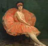 Bailarina by Oscar Pereira da Silva, óleo sobre tela, offered Aug 2026