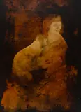 Carlos Araujo, Sem Título, óleo sobre madeira
