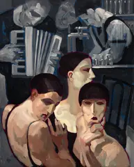 Juarez Machado, Lembranças com Sabor de Acordeon, 1991, óleo sobre tela