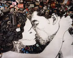 Vik Muniz, The Kiss, 2010, impressão digital