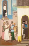 Fulvio Pennacchi, Mulheres e Crianças, 1977, técnica mista sobre placa
