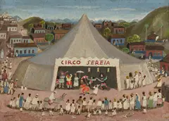 Circo Sereia by Fulvio Pennacchi, 1977, óleo sobre placa, offered Aug 2026