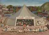 Fulvio Pennacchi, Circo Sereia, 1977, óleo sobre placa