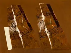 Sem Título by Kazuo Wakabayashi, óleo sobre tela, offered Aug 2026