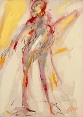 Figura by Ivald Granato, 1995, óleo sobre tela, offered Aug 2026
