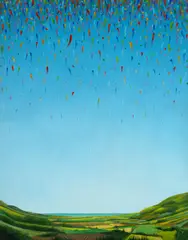 The Breeze by Antonio Peticov, 1998, óleo sobre tela, offered Aug 2026