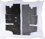 Isolamento Reflexo by Vivian Caccuri, 2016, tela de proteção, carpetes, cabos de áudio e stencil, offered Aug 2026