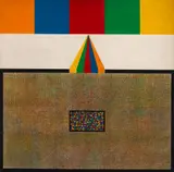 Claudio Tozzi, Dissociação das Cores, 1974, liquitex sobre tela colado em placa