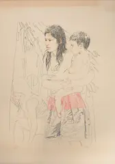Figuras by Sepp Baendereck, 1981, litogravura, offered Jan 2026