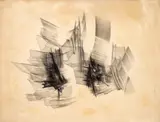Sombras em Movimento nº 7 by Maria Helena Andrés, crayon sobre papel veludo, offered Jan 2026
